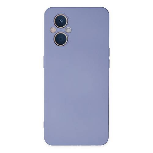 Reno 7 Lite K�l�f Nano i�i Kadife Silikon - Lila