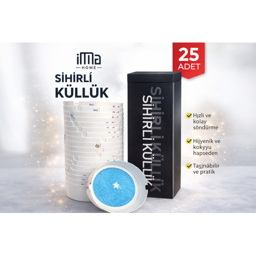 �MA Home Sihirli K�ll�k 25 Adet Dumans�z Kokusuz K�l Toplay�c� Ta��nabilir Hijyenik Masa �st� K�ll�k