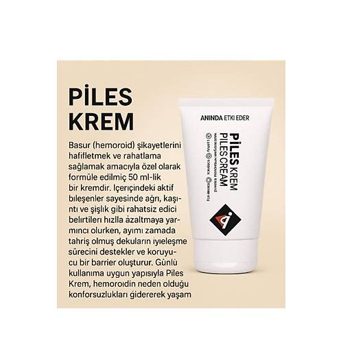 Piles Rahatlaman�z ��in Yeni Form�ll� ��z�m�n�z Bak�m Kremi 50 ml x 1 adet