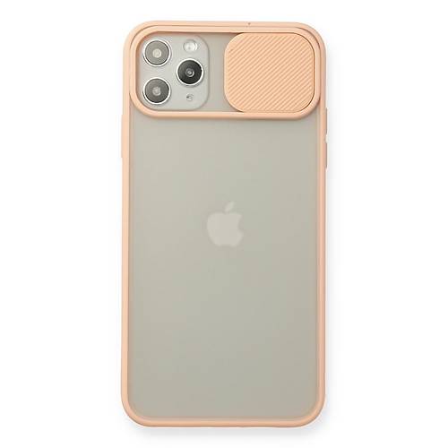 iPhone 11 Pro Max K�l�f Palm Buzlu Kamera S�rg�l� Silikon - Pembe
