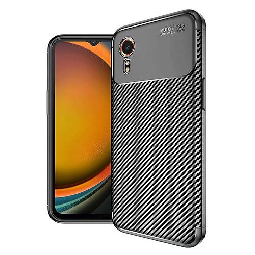 Galaxy XCover 7 K�l�f Auto Focus Karbon Kapak - Siyah