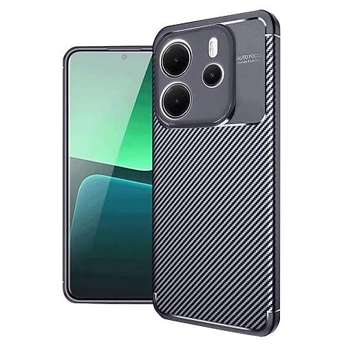 Redmi Note 14 4G K�l�f Auto Focus Karbon Kapak - Lacivert