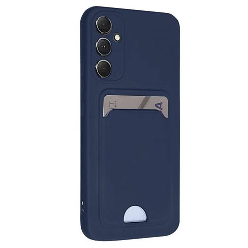 Galaxy A16 5G K�l�f Kelvin Kartvizitli Silikon - Lacivert