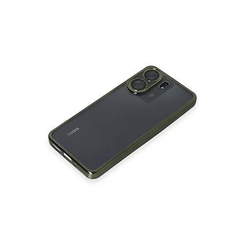 Redmi 13C K�l�f Razer Lensli Silikon - Ye�il