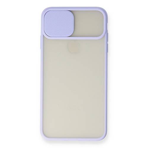 iPhone X K�l�f Palm Buzlu Kamera S�rg�l� Silikon - Lila