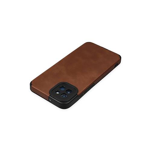 Galaxy A03 K�l�f Loop Deri Silikon - Kahverengi