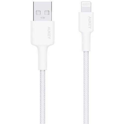 AUKEY CB-BAL7-WH NAYLON �RG�L� USB-A L�GHTN�NG KABLOSU 0.9MT