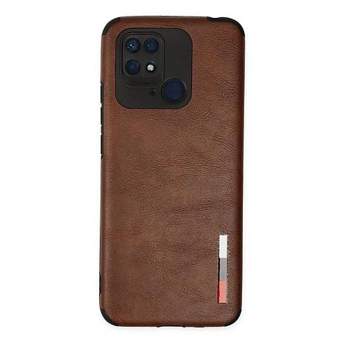Redmi 10C K�l�f Loop Deri Silikon - Kahverengi