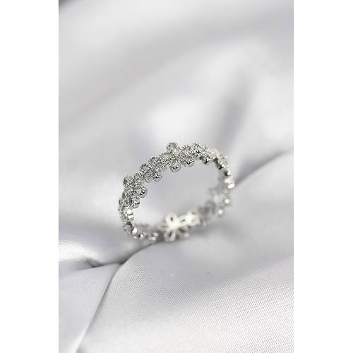 G�m�� Renk S�ral� �i�ek Model Zirkon Ta�l� Kad�n Y�z�k