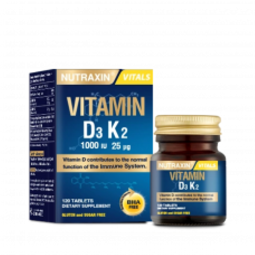D3K2 Vitamin 1000 IU 120 Tablet