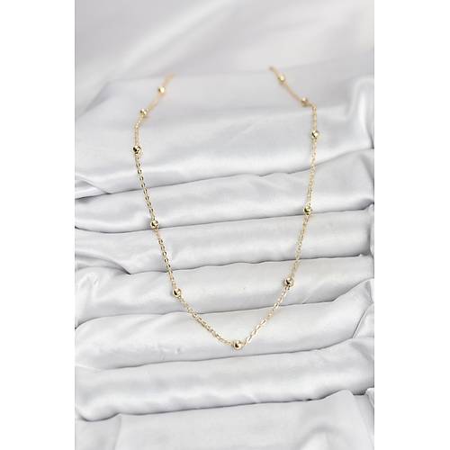 CM Gold Renk Top Zincirli Kad�n Kolye