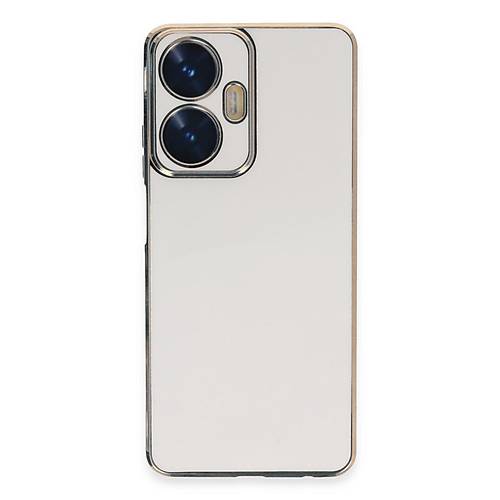 Realme C55 K�l�f Volet Silikon - Beyaz