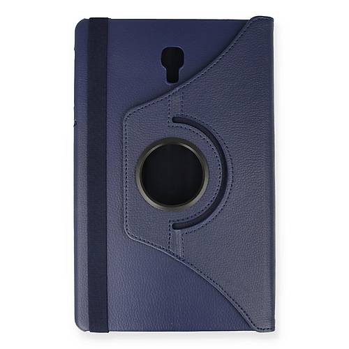 Galaxy T590 Tab A 10.5 K�l�f 360 Tablet Deri K�l�f - Lacivert