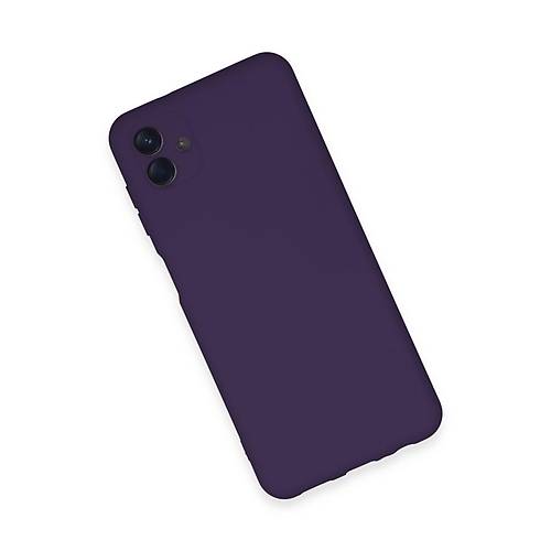 Galaxy A04E K�l�f Nano i�i Kadife Silikon - Mor