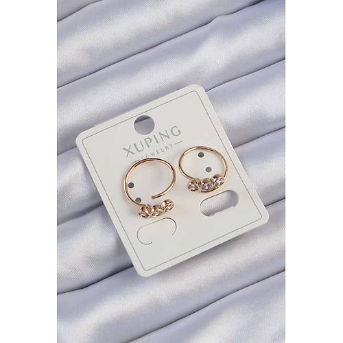 Xuping Rose Renk Zirkon Ta�l� Su Yolu K�pe