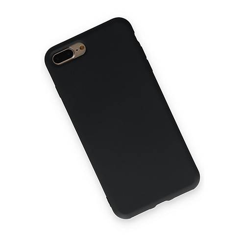 iPhone 7 Plus K�l�f Nano i�i Kadife Silikon - Siyah