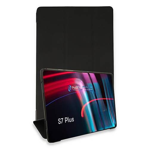 Galaxy T970 Tab S7 Plus 12.4 K�l�f Tablet Smart K�l�f - Siyah