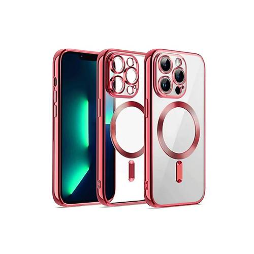 iPhone 12 Pro K�l�f Kross Magneticsafe Kapak - K�rm�z�