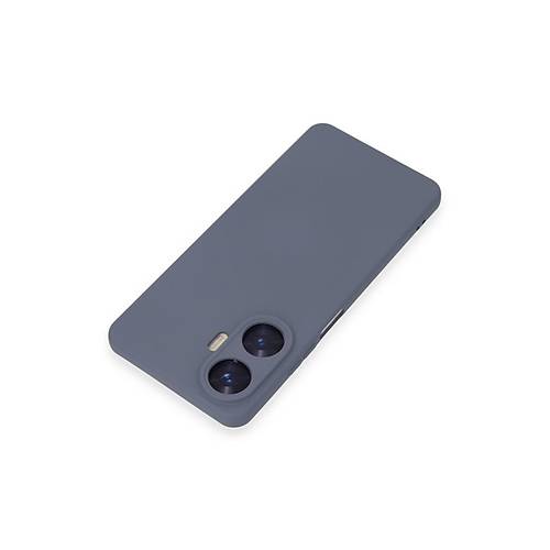 Realme C55 K�l�f Nano i�i Kadife Silikon - Gri