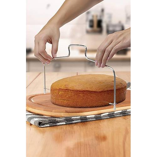 Metal Pasta Kesme Aparat� 30 cm Kek Ekmek Katman Dilimleme B��a��