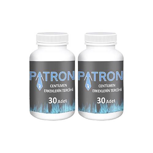 Patron Erkeklere �zel 2 Adet TribulusTerrestisli Ma�al� ve PanaxGinsengli 30 lu Kaps�ller