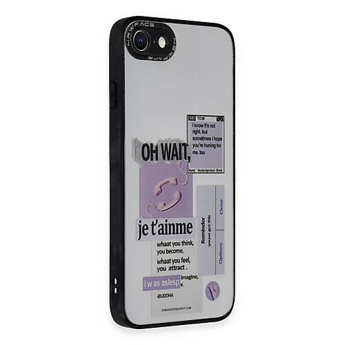 iPhone 7 K�l�f Mirror Desenli Kapak - Mirror - 4
