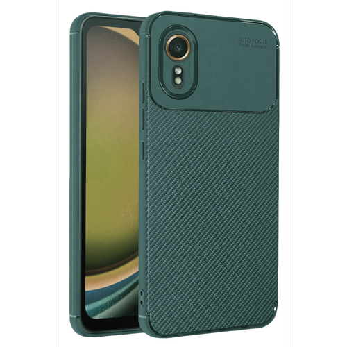 Galaxy XCover 7 K�l�f Auto Focus Karbon Kapak - Ye�il