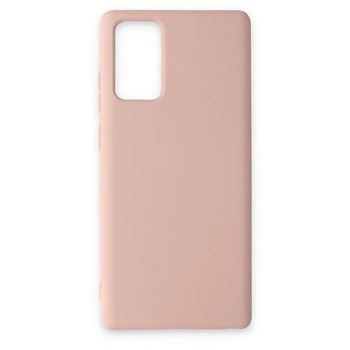 Galaxy Note 20 K�l�f Nano i�i Kadife Silikon - Pudra