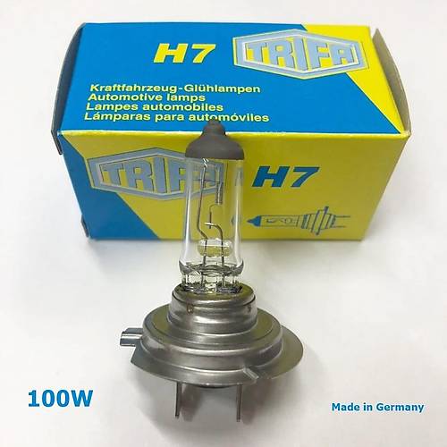 TRIFA H7 100 Watt 12V PX26d Halojen Far Ampul� 1 Adet Sar� 01608