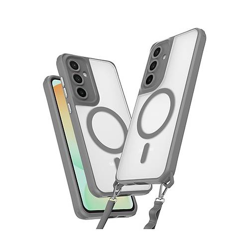Galaxy S23 FE K�l�f Enka Magsafe Silikon K�l�f - Titan Gri