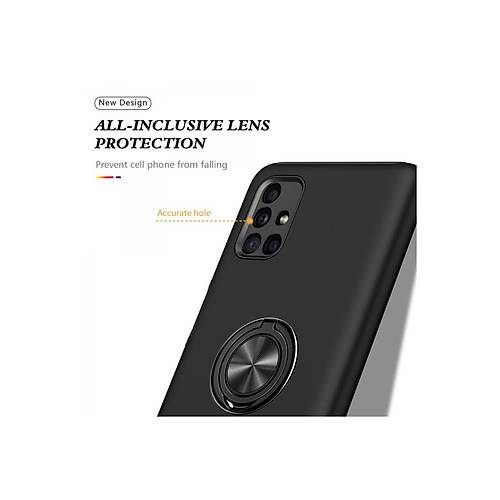 Galaxy M51 K�l�f Elit Y�z�kl� Kapak - Siyah