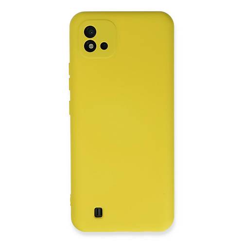 Realme C11 2021 K�l�f Nano i�i Kadife Silikon - Sar�