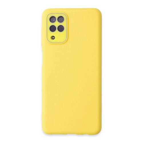 Galaxy A22 K�l�f Lansman Glass Kapak - Sar�