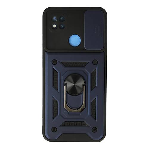 Redmi 9C K�l�f Pars Lens Y�z�kl� Silikon - Lacivert