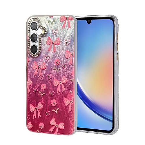 Galaxy A34 5G K�l�f Blade Aynal� Desenli Kapak - Desen 3