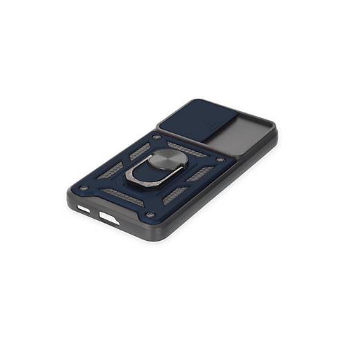 Galaxy S23 FE K�l�f Pars Lens Y�z�kl� Silikon - Lacivert
