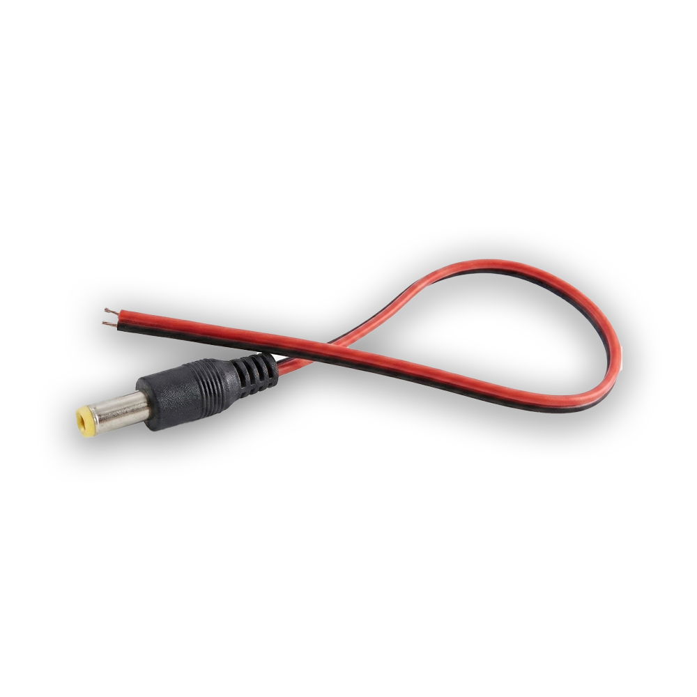 MK-1J (1 Adet) 12V Erkek Powerjack Kablo - Kamera Güç Bağlantı Kablosu