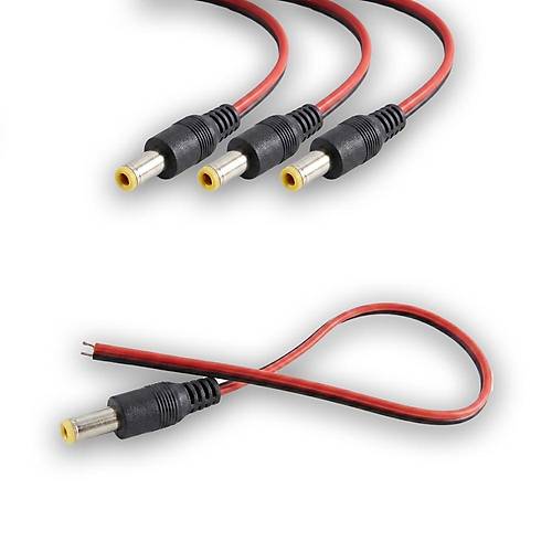 MK-4J (4 Adet) 12V Erkek Powerjack Kablo - Kamera G�� Ba�lant� Kablosu