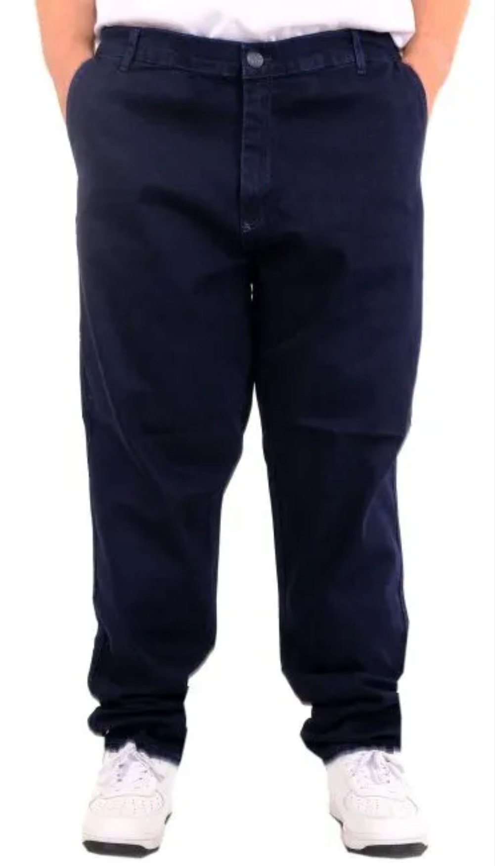 Büyük Beden Erkek Kot Pantolon Yan Cep CHINO 18880 Lacivert