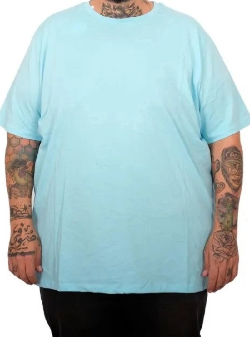 Büyük Beden  Bisiklet Basic Tshirt 20031 turkuaz