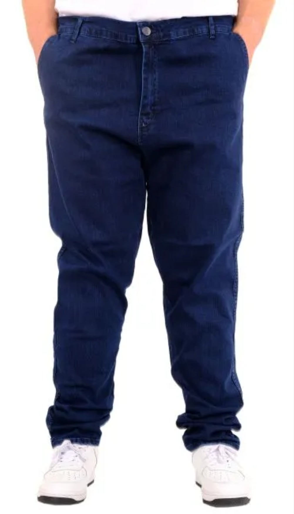 Büyük Beden Erkek Kot Pantolon Yan Cep CHINO 18880 Mavi