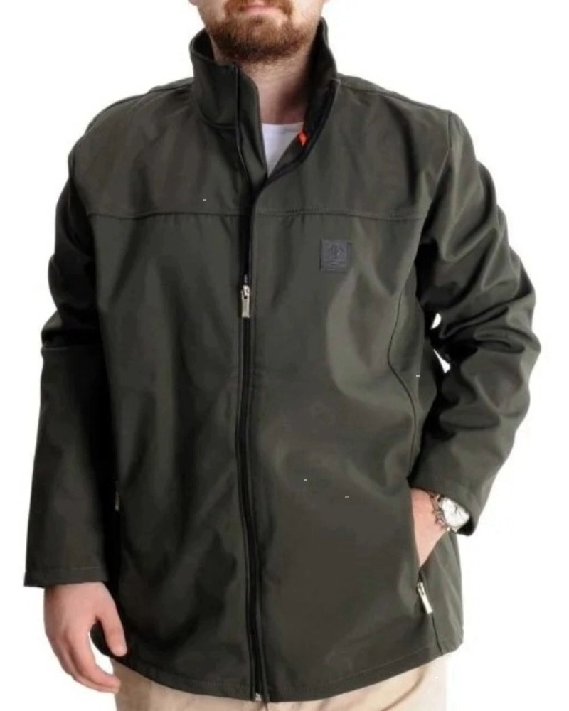 Büyük Beden Erkek Mont Waterproof Softshell 21232 Haki