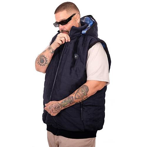 B�y�k Beden Yelek Kapitone Kapsonlu 25717