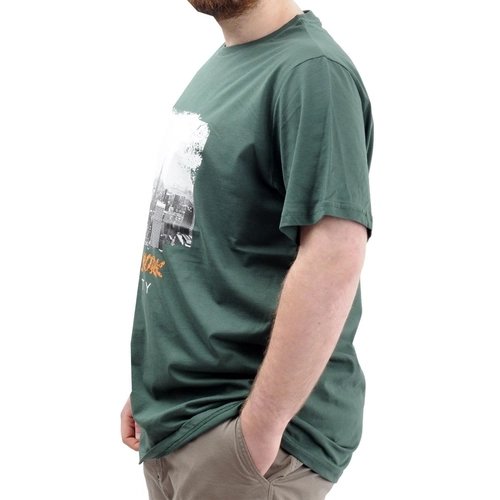 B�y�k Beden Erkek Tshirt B�s Yaka C�ty U24058