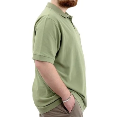 B�y�k Beden Erkek T-Shirt Polo Yaka Cepli Klasik 20550 �a�la