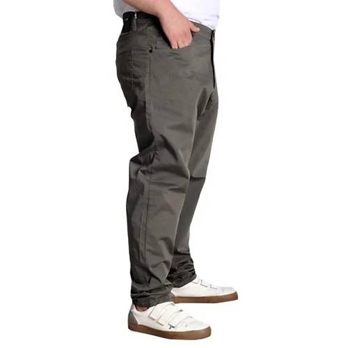 B�y�k Beden Pantolon Keten 5cep Milano Classic 20902 Haki
