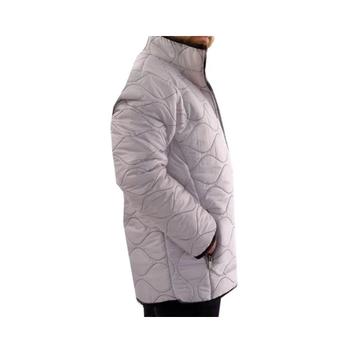 B�y�k Beden Erkek Dik Yaka Kapitone Mont U24609 Gri