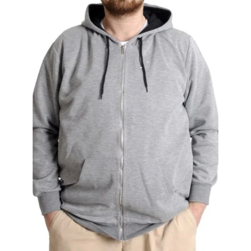 Erkek H�rka Kapson Fermuarl� Steel Interlock 21600 Gri Melanj