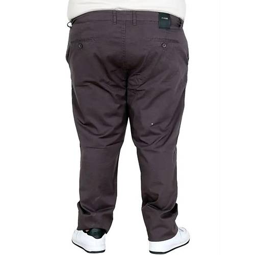 B�y�k Beden Erkek Keten Milano Chino Pantolon 20850 ANTRASIT