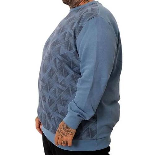 Erkek Bisiklet Sweatshirt Selanik 25819 Mavi